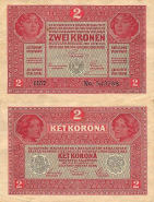 *2 Kronen Rakúsko-Uhorsko 1917, Pick 21 AU - Kliknutím na obrázok zatvorte -